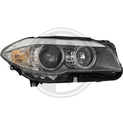 Bilde av DIEDERICHS 1225980 Frontlykter høyre H7/H7 med motor for høydejustering hovedlys BMW: 5 Touring, Sedan