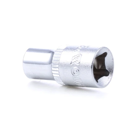 Bilde av YATO YT 05214 Pipenøkkelinnsats 1/4 innvendig torx DIN 2124 E7 Krom vanadium stål