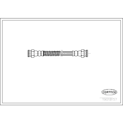 Bilde av CORTECO 19018157 Bremseslange bakaksel 255