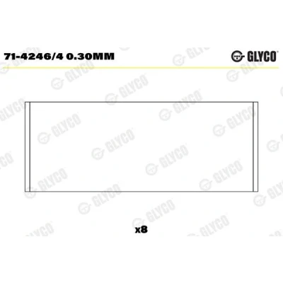 Bilde av GLYCO 71 4246/4 0.30mm Veivaksellager VOLVO: V60 I, FORD: FIESTA 6, MONDEO 4 Turnier, PEUGEOT: 307 Hatchback
