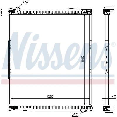 Bilde av Radiator NISSENS 67258