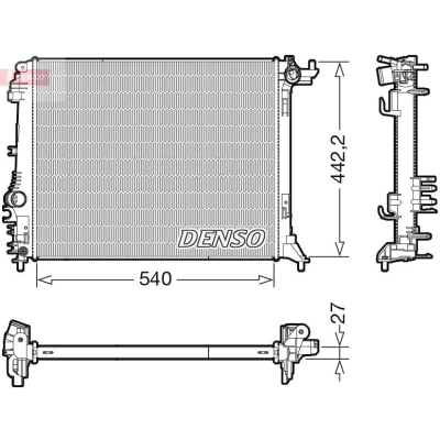 Bilde av DENSO DRM23114 Radiator 540 452 27