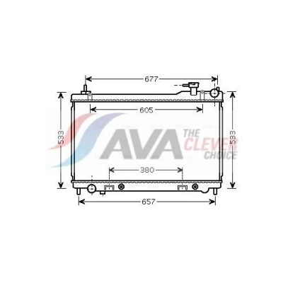 Bilde av PRASCO DN2304 Radiator Aluminium 453 738 22 Kjøleribber loddet