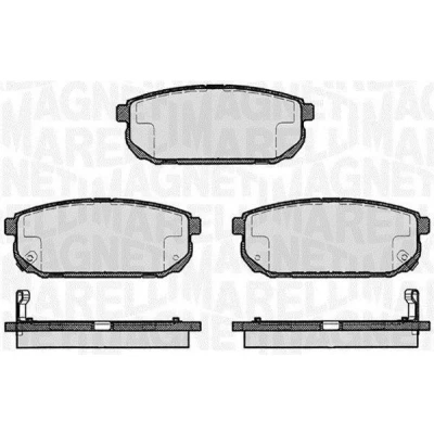 Bilde av MAGNETI MARELLI 363916060448 Bremseklosser med akustisk slitasjevarsel KIA: SORENTO 1
