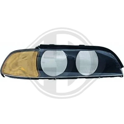 Bilde av DIEDERICHS 1223685 Spredeglass, hovedlyskaster venstre BMW: 5 Touring, Sedan