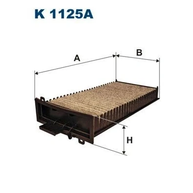 Bilde av FILTRON K 1125A Kupéfilter Karbonfilter 324 166 74 CITROËN: C5 I Hatchback