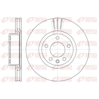 Bilde av REMSA 6339.10 Bremseskiver framaksel 296, 296 28 5 ventilert HYUNDAI: H 1 Cargo, Travel, / Starex MPV, OPEL: Omega B Sedan, Caravan