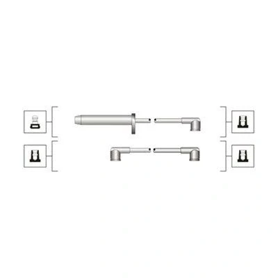 Bilde av MAGNETI MARELLI 941319170112 Pluggledninger FORD: Sierra Mk2 Sedan, SCORPIO 1, Hatchback