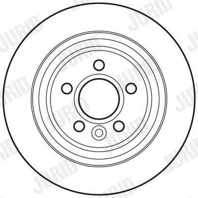 Bilde av JURID 562741JC Bremseskiver 300 11 5 fullt ut belagt uten skruer VOLVO: V60 I, V70 3, XC70 II Stasjonsvogn, OPEL: Insignia A Sedan