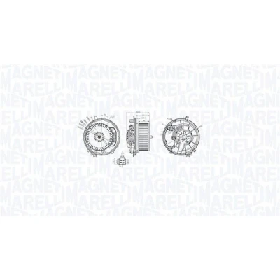 Bilde av MAGNETI MARELLI 069412769010 Interiørvifte SKODA: Octavia 3 Combi, Superb III Stasjonsvogn, Kodiaq, VOLKSWAGEN: Golf 7, Tiguan II, Sportsvan