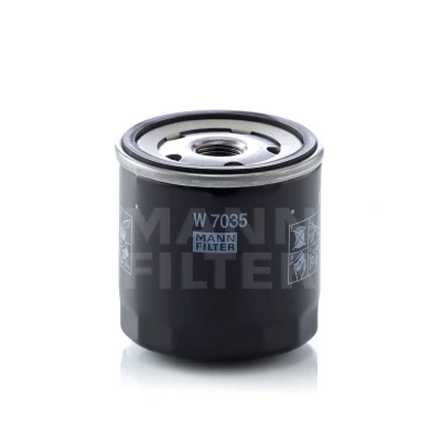 Bilde av MANN FILTER W 7035 Oljefilter 3/4 16 UNF 1B med en retursperreventil Påskruingsfilter JEEP: WRANGLER 3, 2, Cherokee III, CHRYSLER: VOYAGER 4
