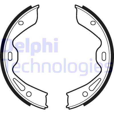 Bilde av DELPHI LS2120 Handbromsbackar PORSCHE: Panamera