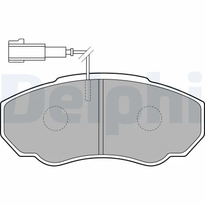 Bilde av Bremseklosser sett, Framaksel, citroën,fiat,peugeot, 4252.42, 4252.43, 4254.58, 71752979, 71770074, 71772526, 77362219, 77364862, 994940