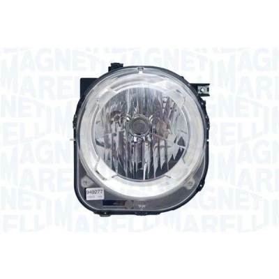 Bilde av MAGNETI MARELLI 712483501129 Frontlykter venstre H4 Halogen transparent uten tåkelykt, blinklys, med fjærnlys for høyrekjøring lyspære