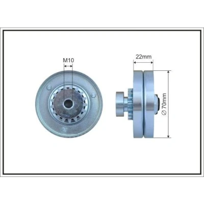 Bilde av Strammerull, kilerem med ribber, chevrolet aveo / kalos halvkombi, sedan, spark, 24103203, 96416331