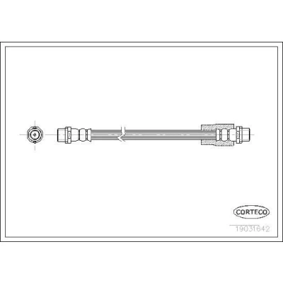 Bilde av CORTECO 19031642 Bremseslange framaksel 305 AUDI: A4 B6 Avant, Sedan