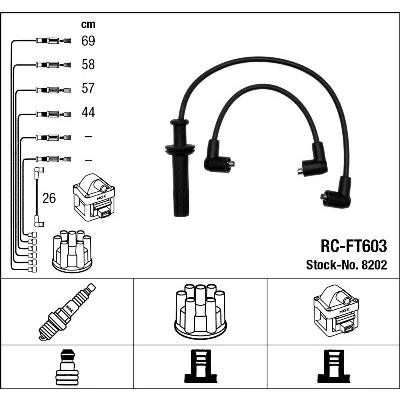 Bilde av NGK 8202 Pluggledninger 5