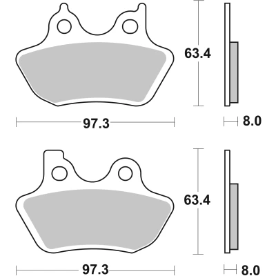 Bilde av BREMBO Carbon Ceramic, Road Bremseklosser foran og bak 07HD16CC