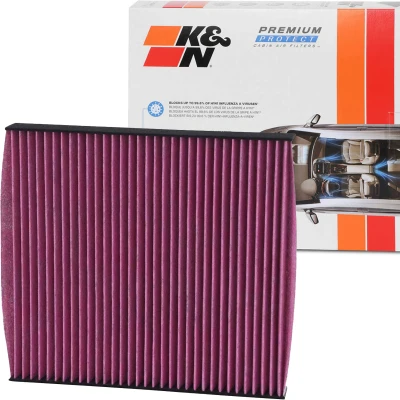 Bilde av K&amp;N Filters DVF5001 Kupéfilter Karbonfilter 253 30 kvadratisk VOLKSWAGEN: Golf 7, Passat B8 Variant, Touran I, SKODA: Octavia 3 Combi
