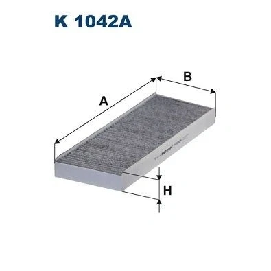 Bilde av FILTRON K 1042A Kupéfilter Karbonfilter 378 134 37