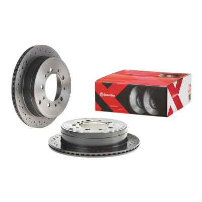Bilde av BREMBO 09.D618.1X Bremseskiver 345 18 5 perforert / ventilert belagt høy karbon TOYOTA: Land Cruiser 200, Tundra II Pick up