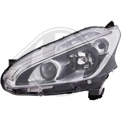 Bilde av DIEDERICHS 4227183 Frontlykter venstre PY21W, W5W, H7/H7 med kjørelys (LED) for høyrekjøring uten motor høydejustering hovedlys