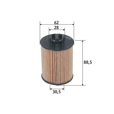 Bilde av VALEO 586519 Oljefilter Filterinnsats OPEL: Corsa D Hatchback, Combo C Varebil / Stasjonsvogn, Astra H Caravan, SUZUKI: Grand Vitara 1 SUV, SWIFT 3