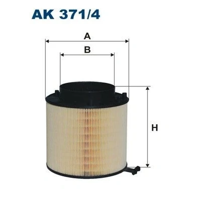 Bilde av FILTRON AK 371/4 Luftfilter 167 160 Filterinnsats AUDI: A4 B8 Avant, Q5, A5 Sportback