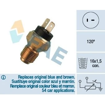Bilde av Kjølevæsketemperatursensor, alfa romeo 145, 146, 155, 156, 156 sportwagon, spider, fiat croma, lancia dedra, dedra sw, 11 21 000 03R, 34