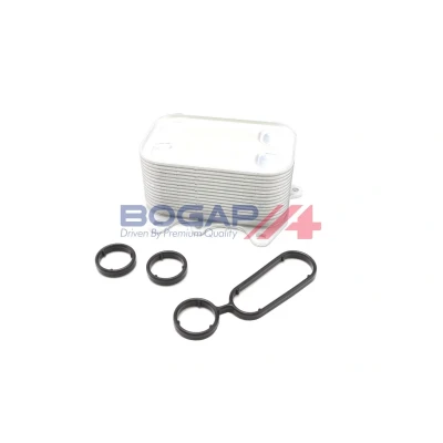 Bilde av BOGAP A4222128 Oljekjøler VOLKSWAGEN: Caddy 3, Tiguan I, Multivan 5 (7HM, AUDI: A3 Sportback, A5 B8 Coupé, A6 C7 Avant, SKODA: Octavia 2 Combi