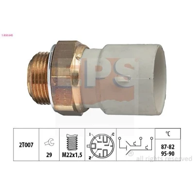 Bilde av EPS 1.850.645 Temperaturbryter, radiator ventilator M22x1,5 Made in Italy OE Equivalent OPEL: Calibra A, Vectra A Sedan, Astra F Caravan