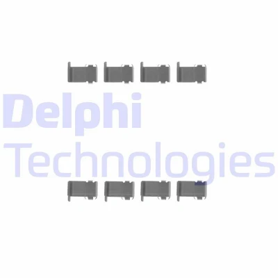 Bilde av DELPHI LX0226 Tibehørsett, skivebremse belegg MITSUBISHI: Lancer 6 Limousine, Stasjonsvogn, DAIHATSU: Terios II