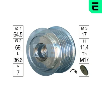 Bilde av ERA ZN5522 Frihjul Dynamo NISSAN: Pathfinder 3
