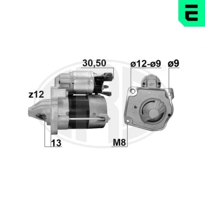 Bilde av Starter 12V citroën, ds, opel, peugeot OE 1632746480, 3648977, 95528511