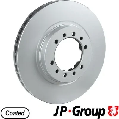 Bilde av JP GROUP 3963101600 Bremseskiver framaksel 277 24 6 ventilert belagt MITSUBISHI: Pajero 2, L200 III Pick up, Sport 1 SUV