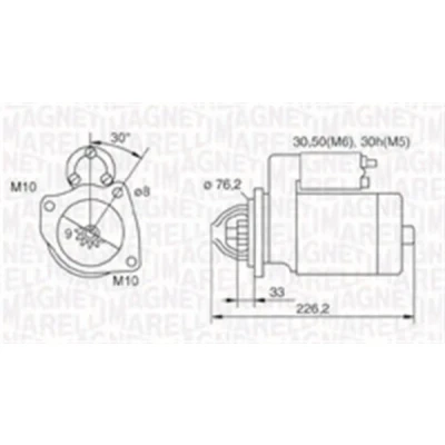 Bilde av MAGNETI MARELLI 063721067010 Starter 12 1,4 9 BMW: 5 Touring, 3 Sedan, FORD: Sierra Mk2 Sedan