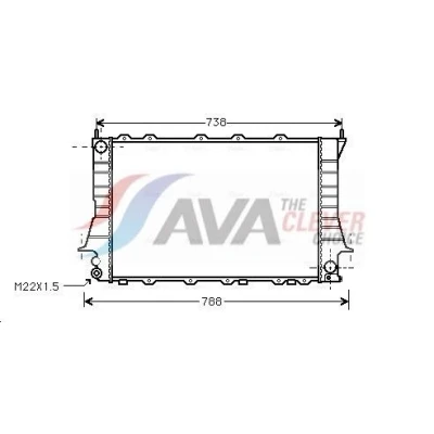Bilde av PRASCO AIA2083 Radiator Aluminium 635 416 34 Kjøleribber satt sammen mekanisk AUDI: A6 C4 Avant