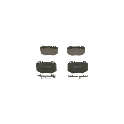 Bilde av BOSCH 0 986 494 352 Bremseklosser Low Metallic med antihyle blikk, montageanvisning MERCEDES BENZ: S Klasse Sedan