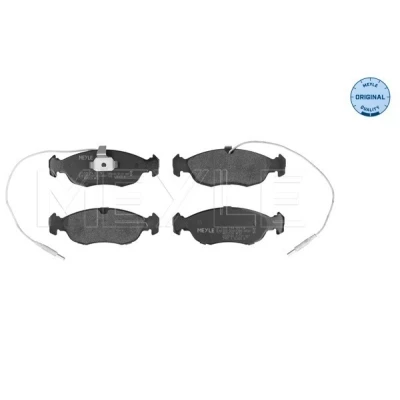 Bilde av MEYLE 025 214 3017/W Bremseklosser ORIGINAL Quality framaksel inkl. slitasjevarselkontakt med antihyle blikk PEUGEOT: 306 Hatchback