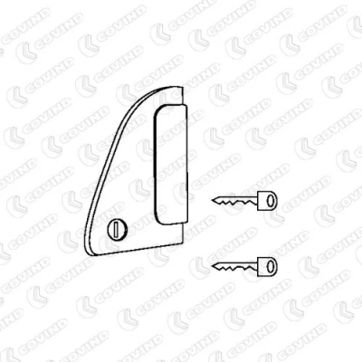 Bilde av DT Spare Parts 5.60112 Dørhåndtak venstre