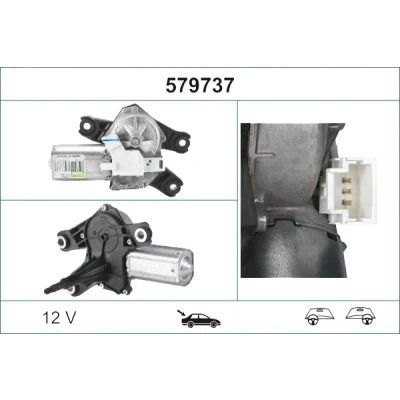 Bilde av VALEO ORIGINAL PART 579737 Vindusviskermotor 12 bak for høyre/venstre ratt