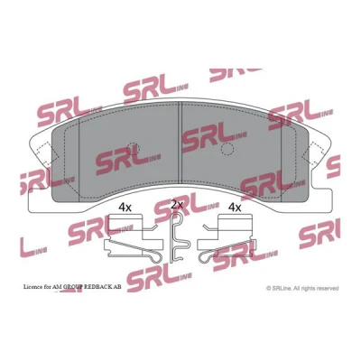 Bilde av JURID 573636J Bremseklosser ikke klargjort for slitasjeindikator JEEP: GRAND CHEROKEE 2