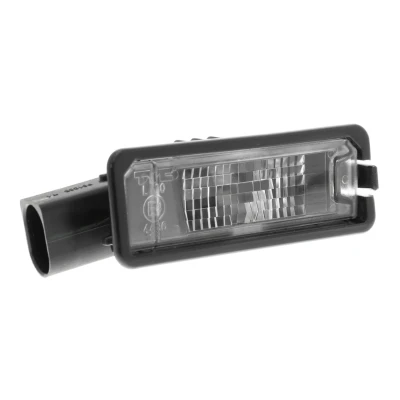 Bilde av VEMO V10 84 0062 Nummerskiltlys W5W Halogen på begge sider med lyspære VOLKSWAGEN: Golf 7, 5, Polo IV Hatchback, PORSCHE: Cayenne