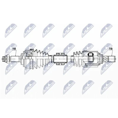 Bilde av Drivaksel nissan micra Iv (k13k, K13kk), Framaksel venstre, iv, 391011HS0B