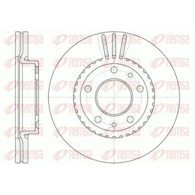 Bilde av REMSA 6888.10 Bremseskiver framaksel 273,8, 273,8 26,3 5 ventilert KIA: CARNIVAL 2