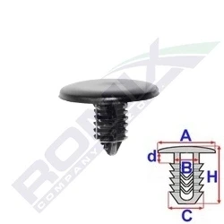 Bilde av ROMIX C60669 Clip 6mm motorside