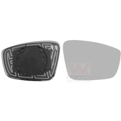 Bilde av VAN WEZEL 7617838 Speilglass høyre SKODA: Rapid Hatchback