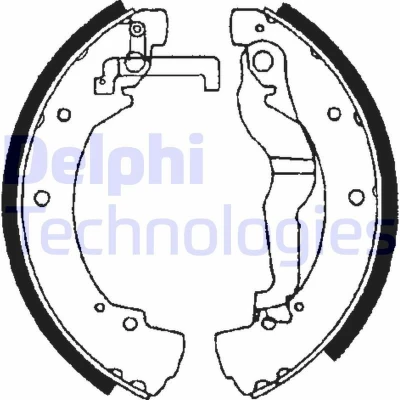 Bilde av DELPHI LS1656 Bremsesko 268 56