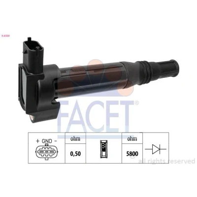 Bilde av FACET 9.6509 Tennspole PEUGEOT: 2008 Stasjonsvogn, 308 II Hatchback, 208 I Hatchback