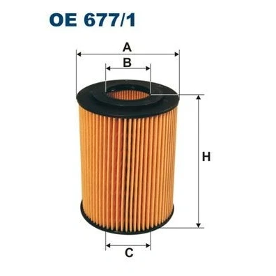 Bilde av FILTRON OE 677/1 Oljefilter Filterinnsats MERCEDES BENZ: E Klasse Sedan, T modell, ML Klasse, JEEP: Commander, GRAND CHEROKEE 3